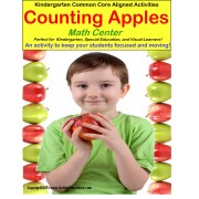 Autism/Kindergarten Common Core Aligned Differentiated Math Center Activity  COUNTING APPLES – STAND UP AND LEARN